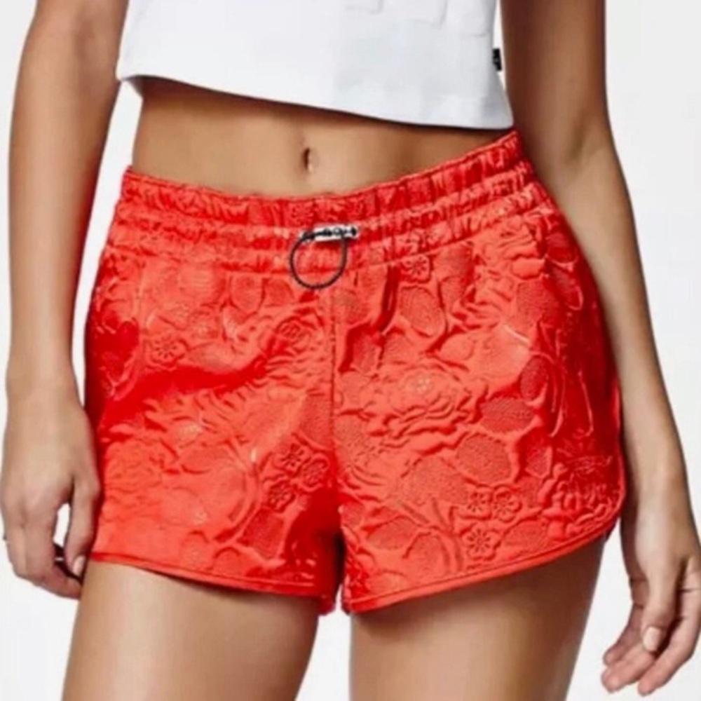 adidas Embossed Floral Retro Sporty Shorts Trefoil